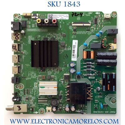 MAIN FUENTE PARA TV HISENSE NUMERO DE PARTE 290294 / RSAG7.820.10255/ROH / 290293 / 3TE50G2106M2 / TA216P12C9 / G2106L1 / PANEL HD500X1U92-T0L3/C1\S0\CKD3A\ROH\NOC / MODELO 50R6090G5 50G2106L / 50R6090G5